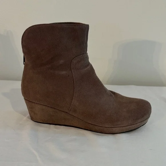 Chocolat Blu Taupe Suede Ankle Boots - Picture 11 of 14